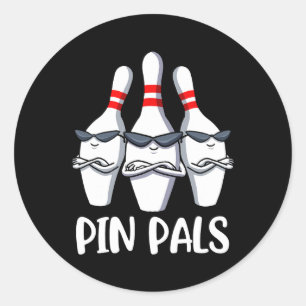 Button Pals Bowling Runder Aufkleber