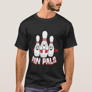Button Pals Funny Bowlers Bowling Player Team Mens T-Shirt
