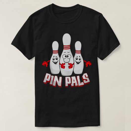 Button Pals Funny Bowlers Bowling Player Team Mens T-Shirt (Design vorne)
