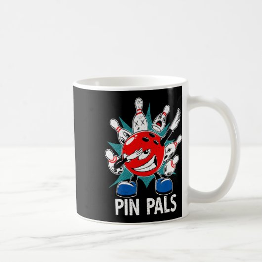 Button Pals für Bowler Funny Bowling 1 Kaffeetasse (Rechts)