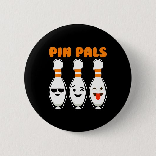 Button Pals Niedlich Funny Bowling (Vorderseite)
