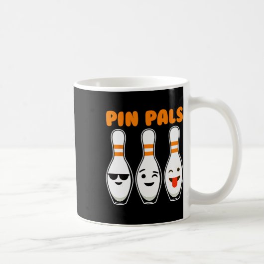 Button Pals Niedlich Funny Bowling Kaffeetasse (Rechts)