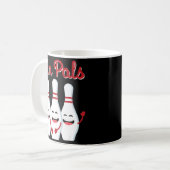 Button Pals Niedlicher Bowling für Männer Frauen u Kaffeetasse (Vorderseite Links)