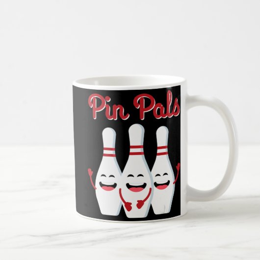 Button Pals Niedlicher Bowling für Männer Frauen u Kaffeetasse (Rechts)