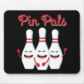 Button Pals Niedlicher Bowling für Männer Frauen u Mousepad (Vorne)