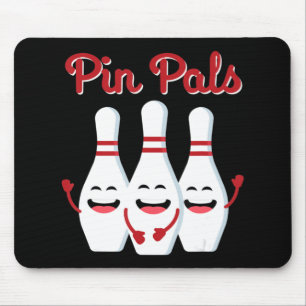 Button Pals Niedlicher Bowling für Männer Frauen u Mousepad
