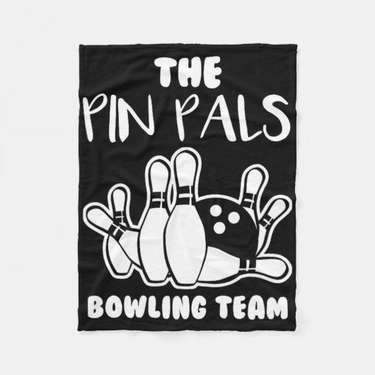 Button Pals Team Bowling Fleecedecke (Vorderseite)