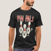 Button Pals Zehn Button Bowling Bowler T-Shirt (Vorderseite)