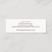 Button Patisserie Cake Mini Visitenkarte (Rückseite)