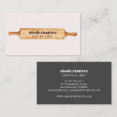 Button Patisserie Cake Visitenkarte (Vorne/Hinten)