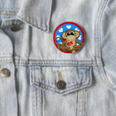 Button Patriotic USA Monkey (Beispiel)