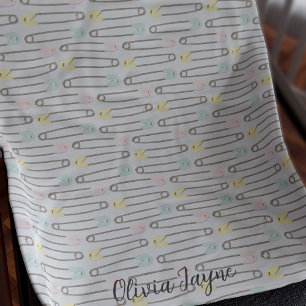 Button Pattern Grau Kinderzimmer Fleece Leder