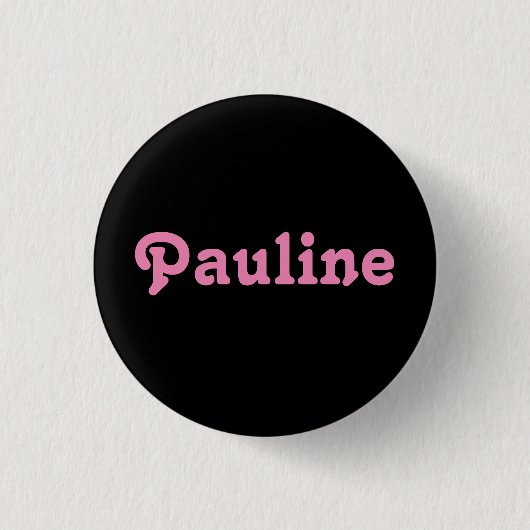 Button Pauline (Vorderseite)