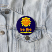 Button Pin Sei Der Sonnenschein Navy Blau Sonnenab (Beispiel)