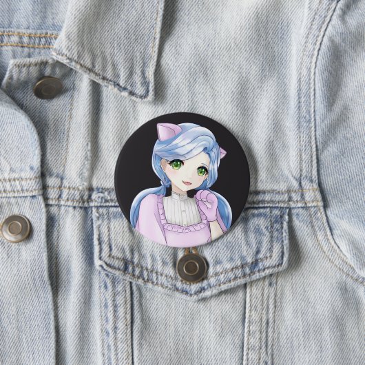 Button Pink Cat (Beispiel)