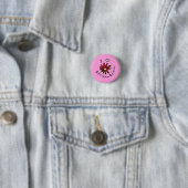 Button Pink I Liebe African Daisies (Beispiel)