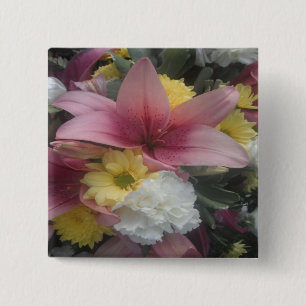 Button Pink Lily Beauty