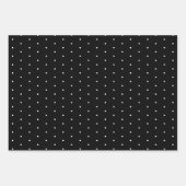 Button Polka Dots rot, weiß und schwarz Geschenkpapier Set (Vorderseite 3)