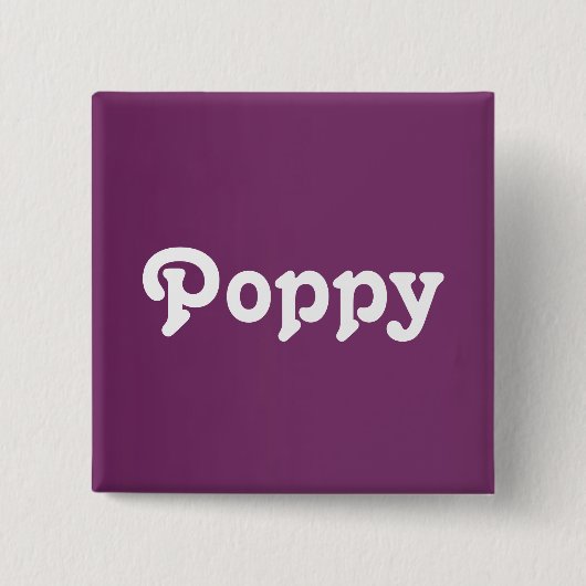 Button Poppy (Vorderseite)