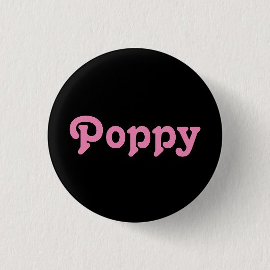 Button Poppy (Vorderseite)