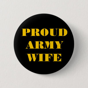 Button Proud Army-Ehefrau
