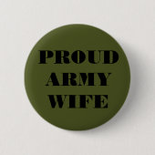 Button Proud Army-Ehefrau (Vorderseite)