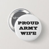Button Proud Army-Ehefrau (Vorne & Hinten)