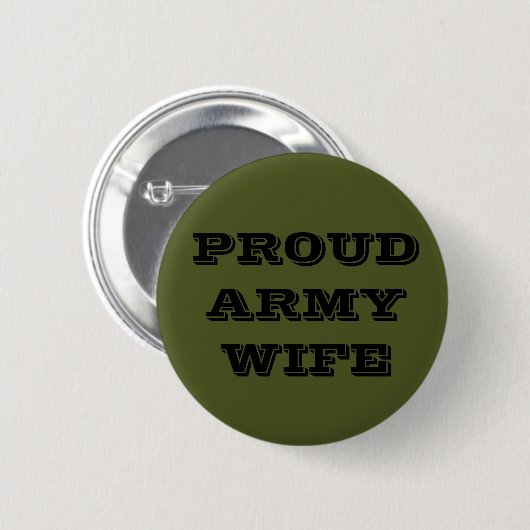 Button Proud Army-Ehefrau (Vorne & Hinten)