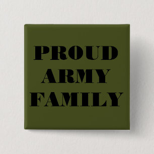 Button Proud Army Family