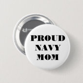 Button Proud Navy Mama (Vorne & Hinten)