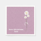 Button-Punktdesign mit stumpfem Bouquet Serviette (Vorderseite)