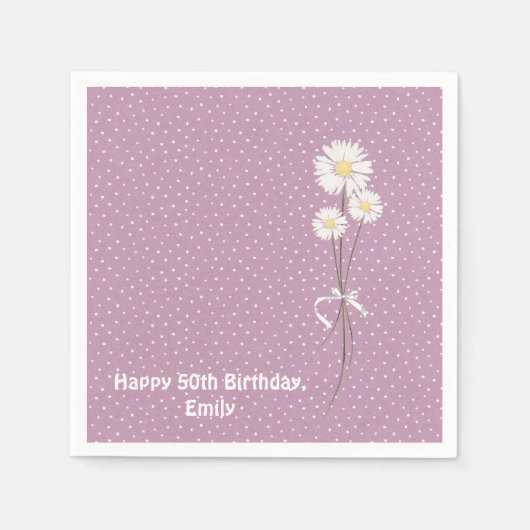 Button-Punktdesign mit stumpfem Bouquet Serviette (Vorderseite)