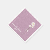 Button-Punktdesign mit stumpfem Bouquet Serviette (Ecke)