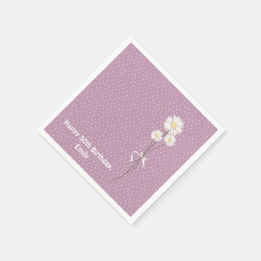 Button-Punktdesign mit stumpfem Bouquet Serviette (Ecke)