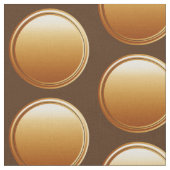 Button Punkte - Farbverlauf braun + Backg. Idee Stoff (Nahaufnahme)
