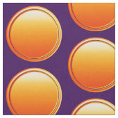 Button Punkte - Farbverlaufsorange + Ihr Backg. Id Stoff (Nahaufnahme)