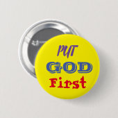 Button Put god first (Vorne & Hinten)