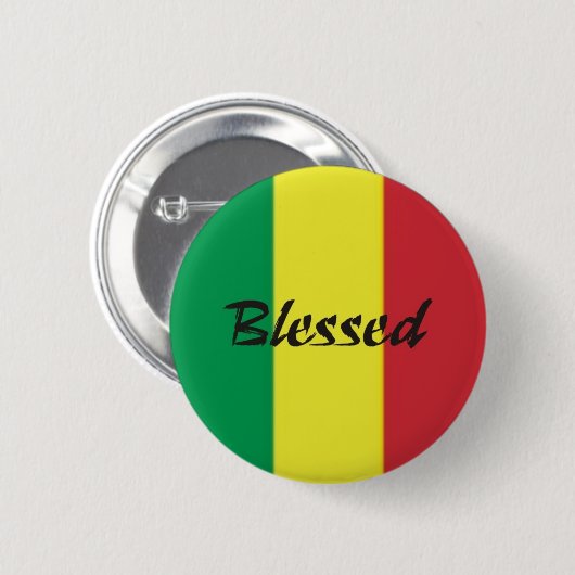 Button Rastafari-Segen (Vorne & Hinten)