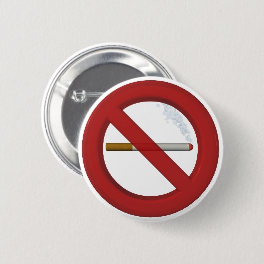 Button Rauchen verboten (Vorne & Hinten)