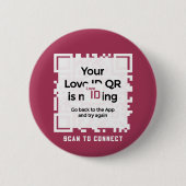 Button - RED - QR - PURE Collection (Vorderseite)