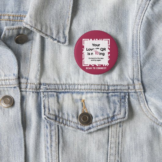 Button - RED - QR - PURE Collection (Beispiel)
