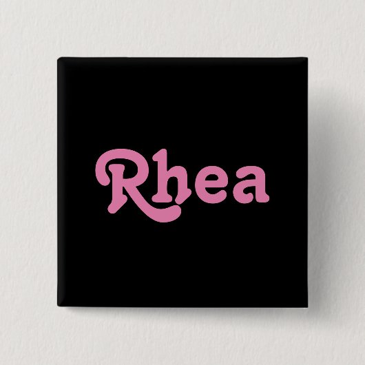 Button Rhea (Vorderseite)
