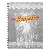 Button-Rolling-Mehl Backkochbuch Rezept Notebook Notizblock (Vorderseite)
