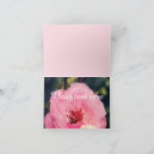 Button Rose Danke Karte (Innenseite)