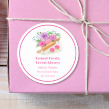 Button-Rose für Wasserfarben Konditorei Koch Baker