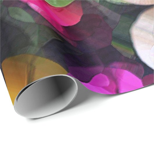 BUTTON ROSES GESCHENKPAPIER (Rolleneckpunkt)