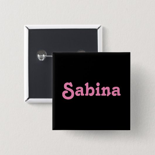 Button Sabina (Vorne & Hinten)
