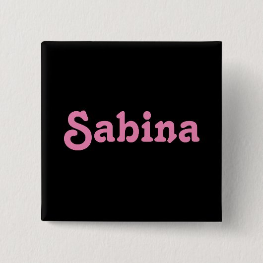 Button Sabina (Vorderseite)