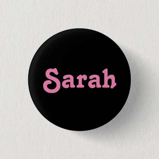 Button Sarah (Vorderseite)