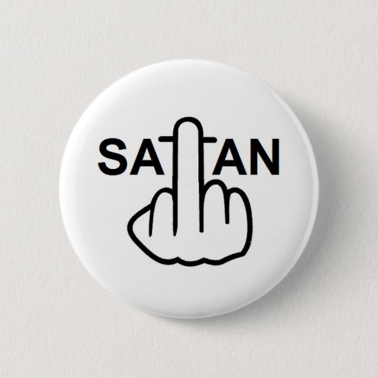 Button Satan Gedreht (Vorderseite)